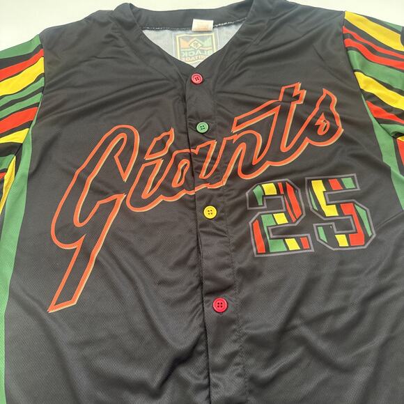 San Francisco Giants 2025 Black Heritage #25 Barry Bonds Jersey Medium SGA GA - Picture 2 of 10
